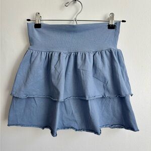 H&M Kids Light Blue Tiered Mini Skirt